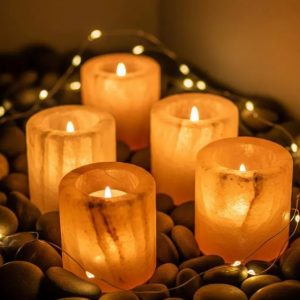 Salt Candle Holders