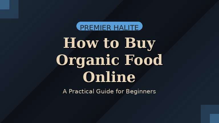 image showing title text for feature image of article how to buy organic food online